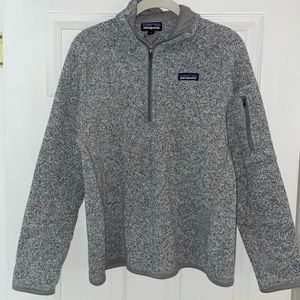 Patagonia gray quarter zip